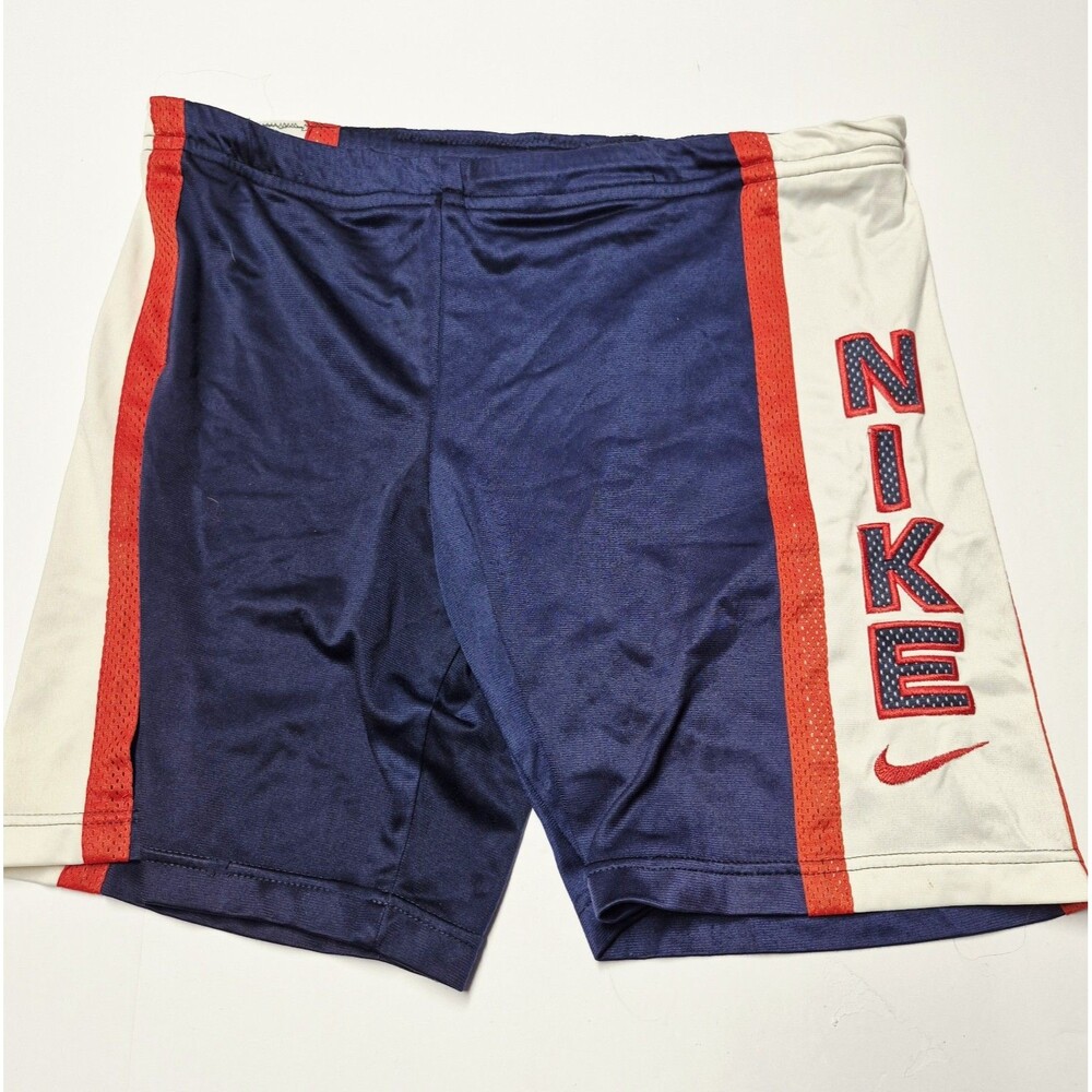 Vtg 90s Nike Big Logo Side Panel Shorts Basketball Size M Tag EEC 38in Waist